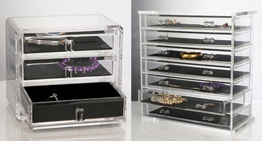 clear Quick Delivery Acrylic Jewelry Box With customer's Logo