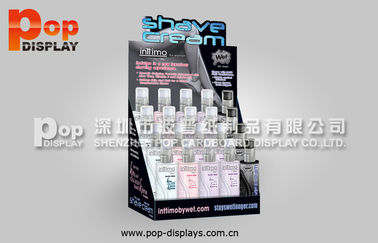 Shave Cream Stylish POP Cardboard Cosmetic Display Stands With Recycled Material