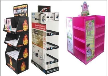 Flooring Corrugated Display Stands / Display Shelf  Attractive design