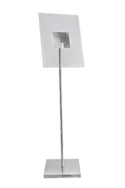 Floor Standing POS Poster Sign Holder , 1100 - 1600mm Floor Stand Display