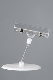 Table TOP Pop Sign , POS Display Stands Clip Holder With Round Base