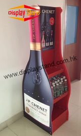 Eco friendly Bottle Wine MDF Display Stand / Promotional Display Racks