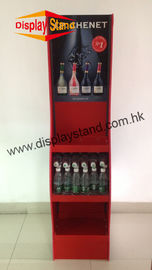 Eco friendly Bottle Wine MDF Display Stand / Promotional Display Racks