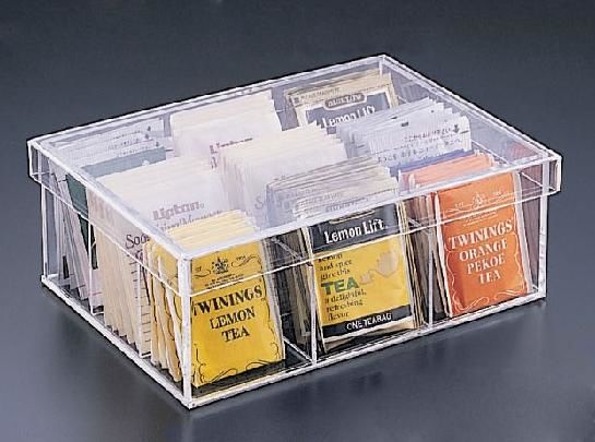 Popular Shape Acrylic  Boxes For Tea Bag