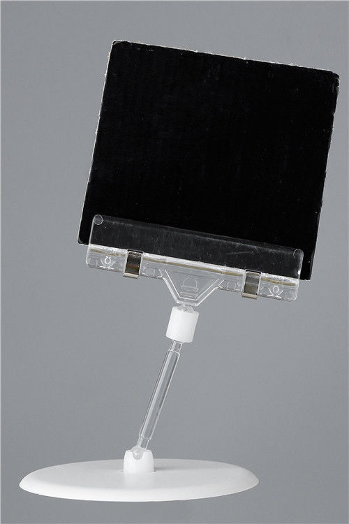 POS Table Display Stands , Top Clip Sign Holders PC for Retail Counter