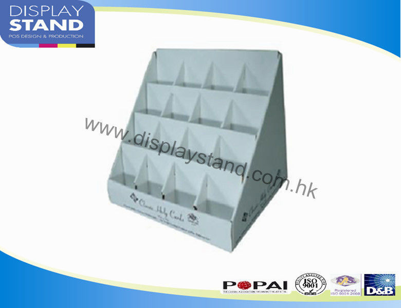 Cardboard Displays Stands on Table , Book Notebook Brochure Gift Box Display