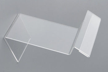Clear Table Top Acrylic Sign Holder for Display , Shoes Display Holder