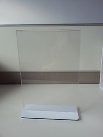 Chiari supporti di etichetta acrilici del plexiglass del supporto del menu del supporto del segno del ristorante